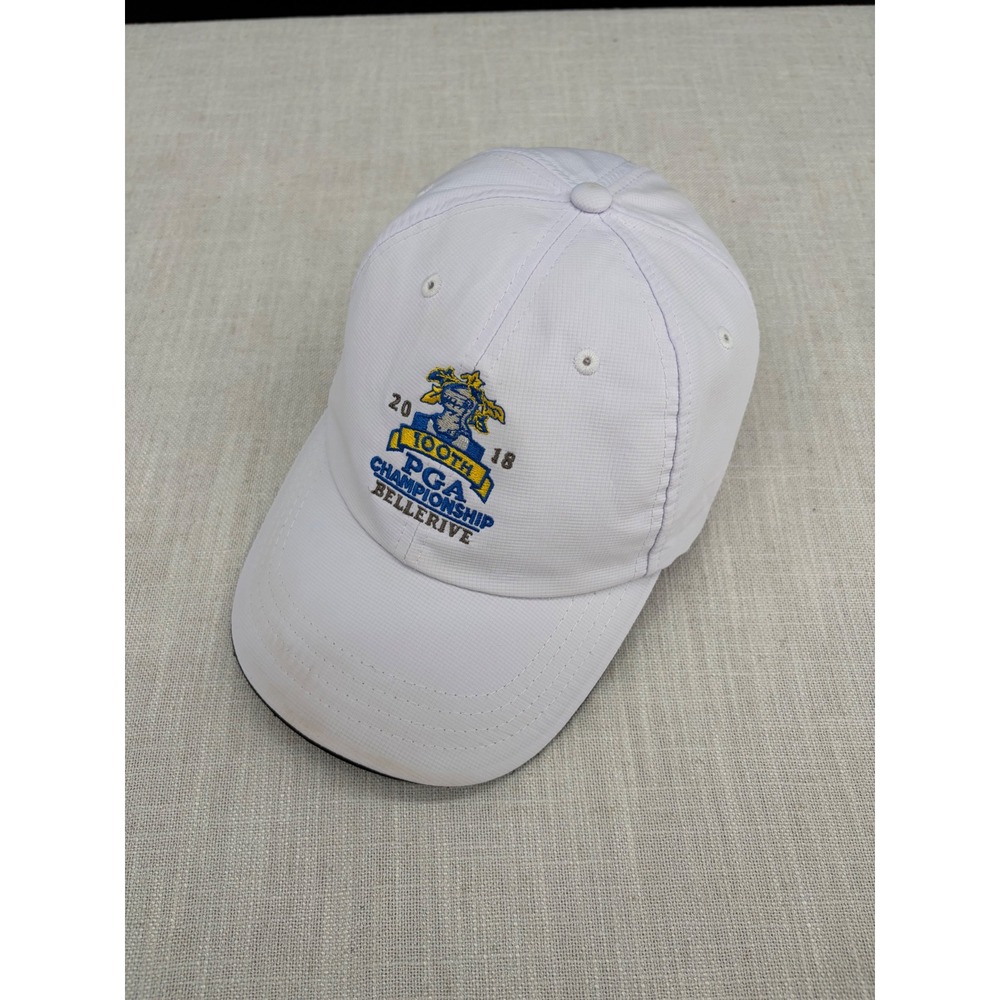 Ahead 2018 100th PGA Championship Bellerive Golf Hat White Adjustable UPF 50+